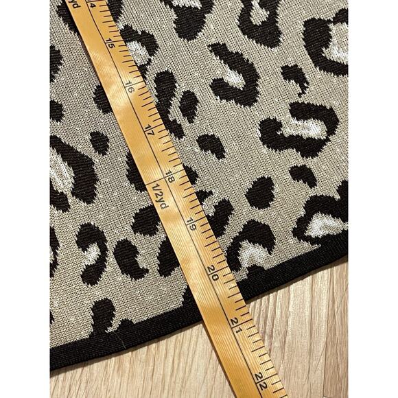 Ming Wang S Tank Top Shirt Leopard Hazelnut Scoop Neck Sleeveless EUC - Picture 3 of 6